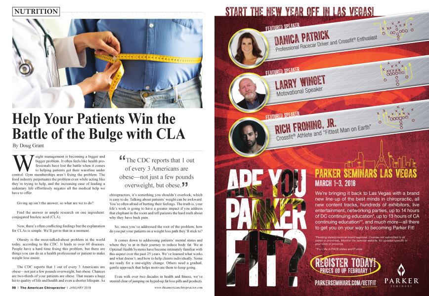 Help Your Patients Win the Battle of the Bulge with CLA