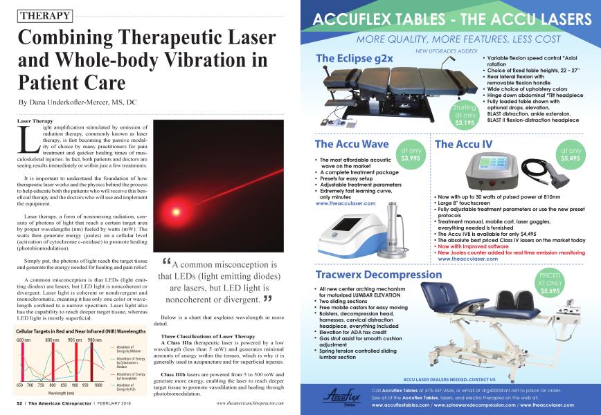 Combining Therapeutic Laser and Whole-body Vibration in Patient Care