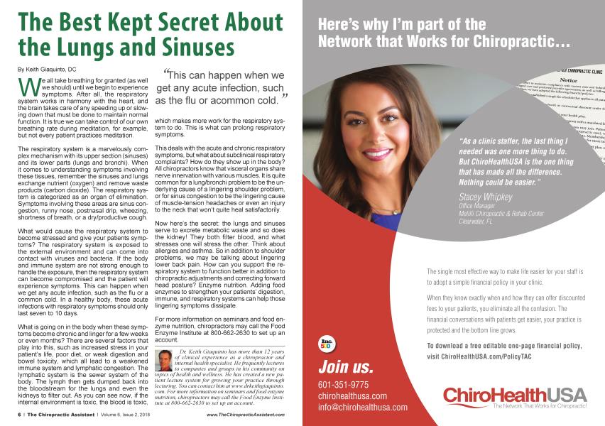 The Best Kept Secret About the Lungs and Sinuses
