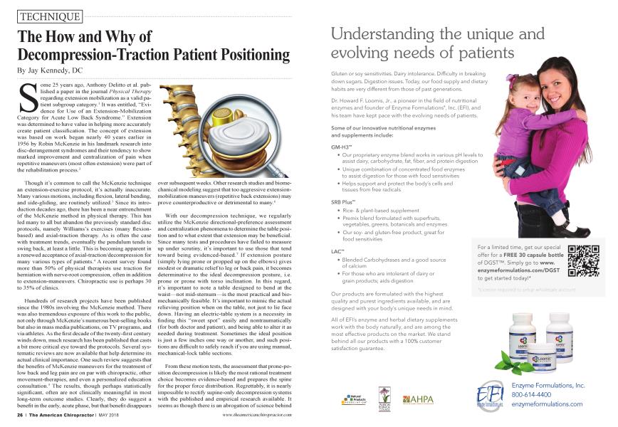 The How and Why of Decompression-Traction Patient Positioning