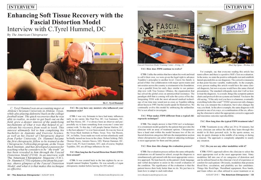 Enhancing Soft Tissue Recovery with the Fascial Distortion Model