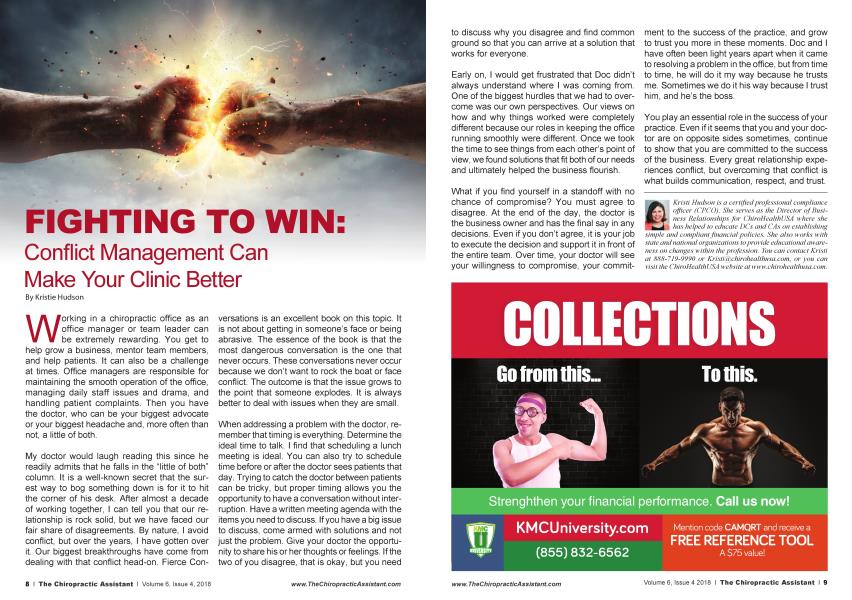 FIGHTING TO WIN: Conflict Management Can Make Your Clinic Better
