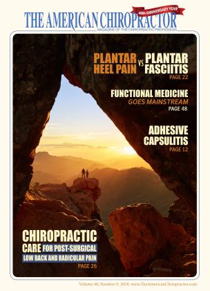 SEPTEMBER 2018 | The American Chiropractor