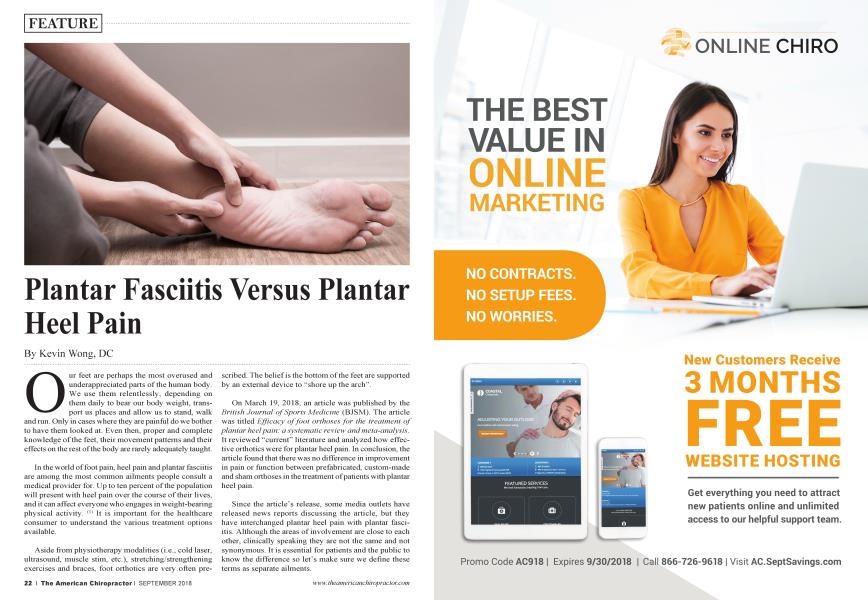 Plantar Fasciitis Versus Plantar Heal Pain