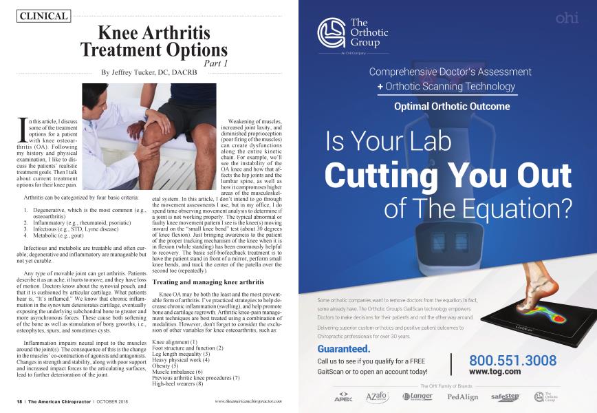 Knee Arthritis Treatment Options