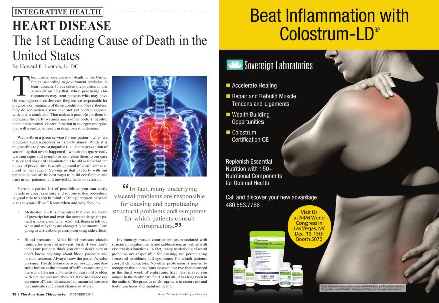 HEART DISEASE The 1st Leading Cause of Death in the United States