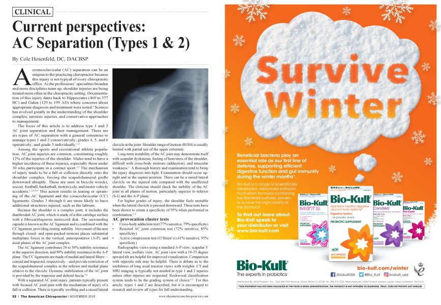 Current perspectives: AC Separation (Types 1 & 2)