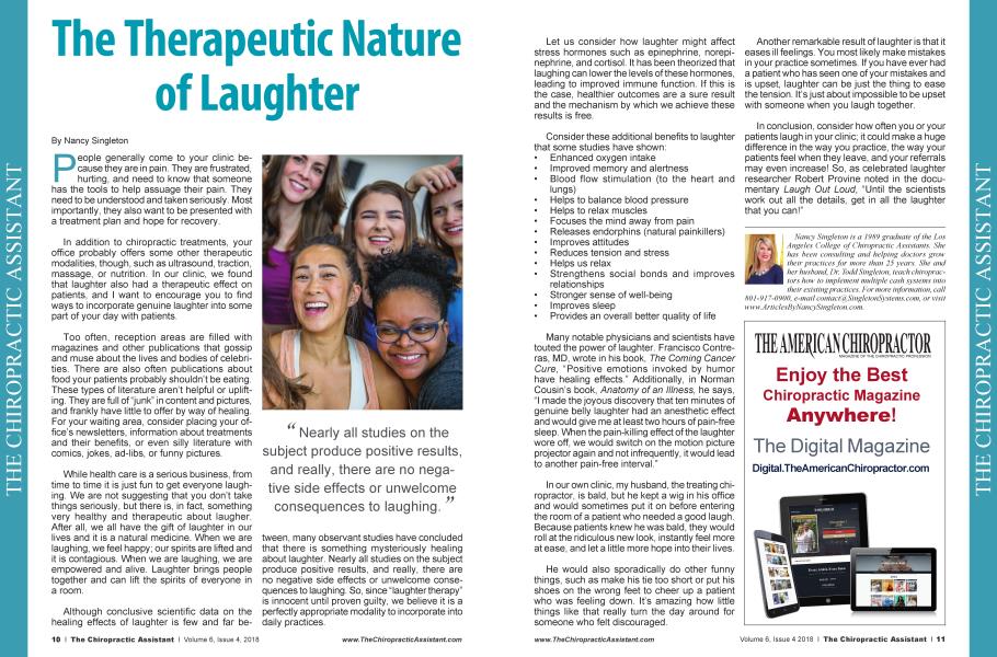 The Therapeutic Nature of Laughter