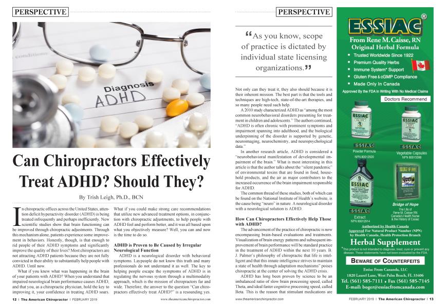 Can Chiropractors Effectively Treat ADHD? Should They?