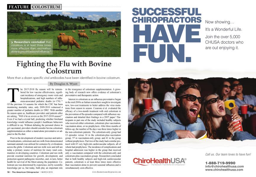 Fighting the Flu with Bovine Colostrum