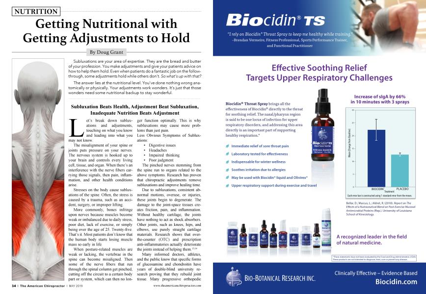 Getting Nutritional with Getting Adjustments to Hold