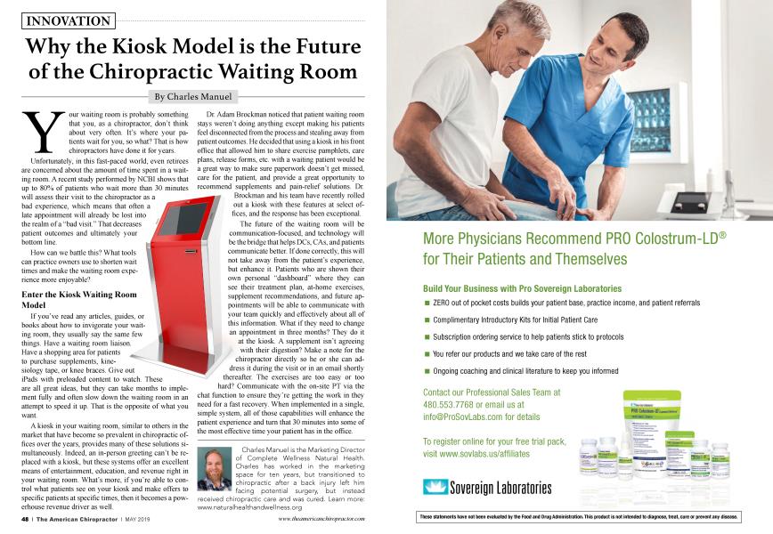 Why the Kiosk Model is the Future of the Chiropractic Waiting Room