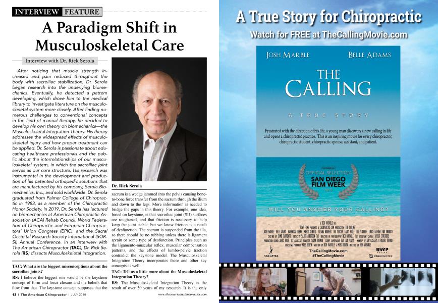 A Paradigm Shift in Musculoskeletal Care