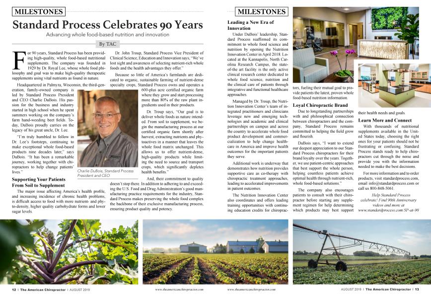 Standard Process Celebrates 90 Years