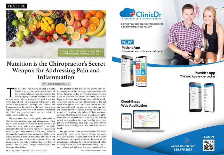 Nutrition is the Chiropractor’s Secret Weapon for Addressing Pain and Inflammation