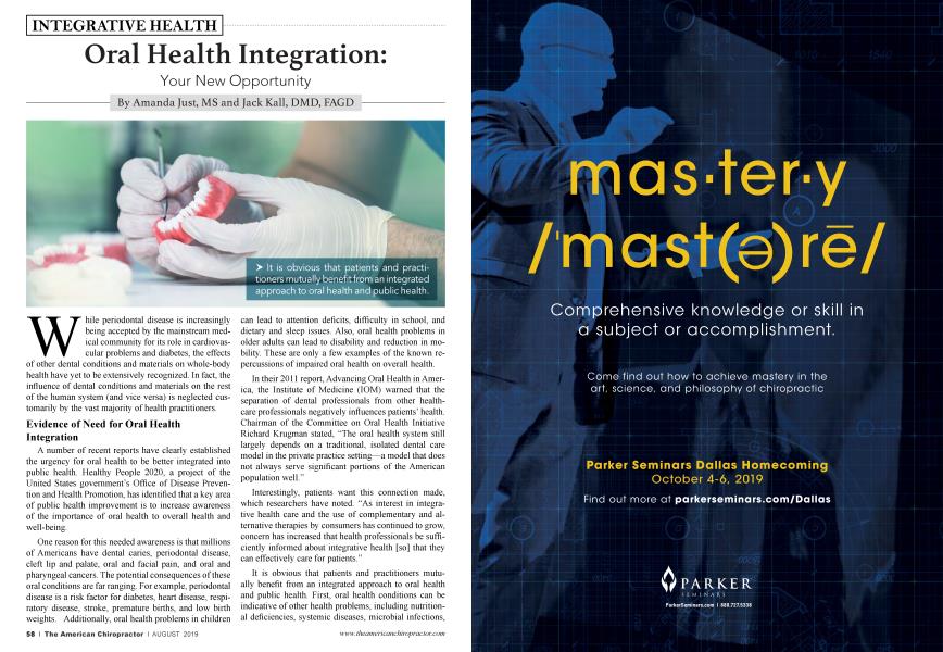 Oral Health Integration: Your New Opportunity