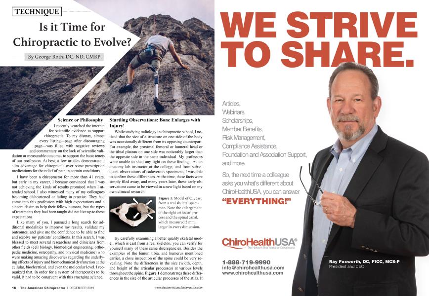 Is it Time for Chiropractic to Evolve?