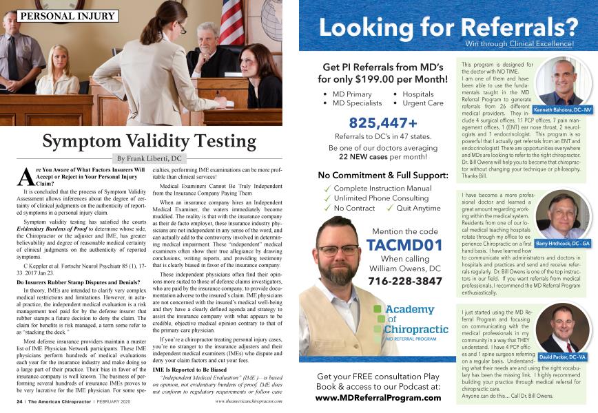 Symptom Validity Testing