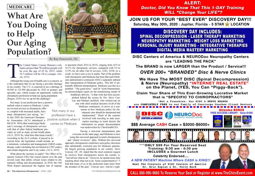 What Are You Doing to Help Our Aging Population?