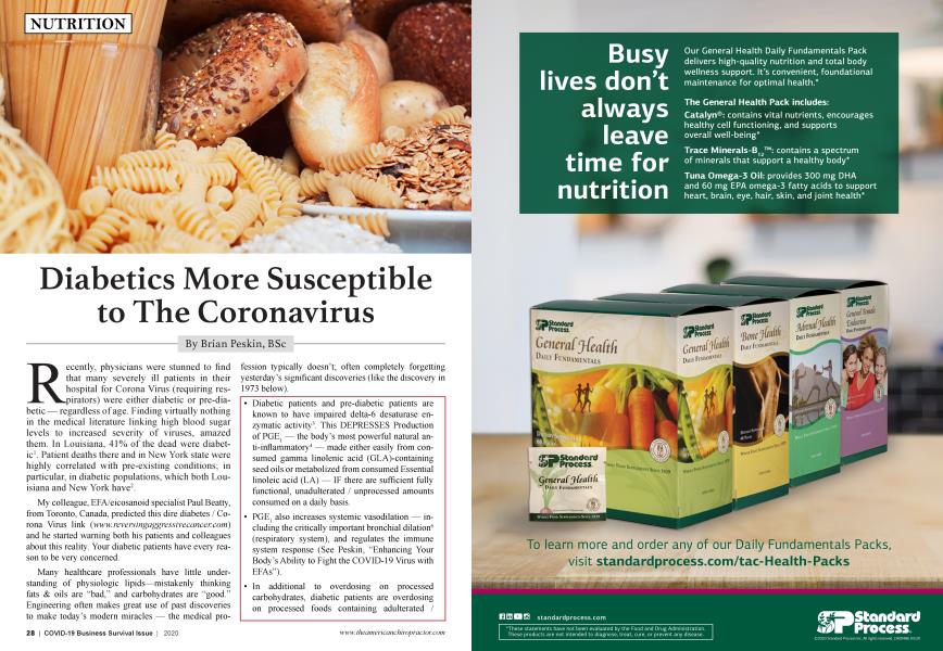 Diabetics More Susceptible to The Coronavirus