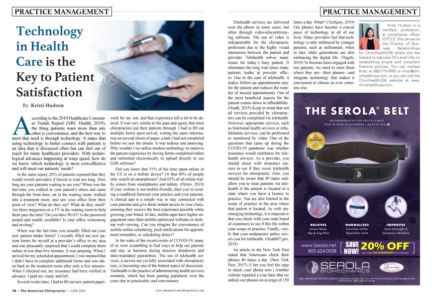 Technology in Health Care is the Key to Patient Satisfaction