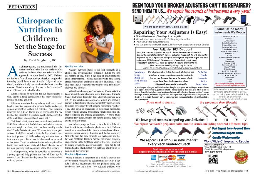 Chiropractic Nutrition in Children: Set the Stage for Success