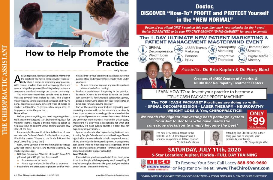 How to Help Promote the Practice