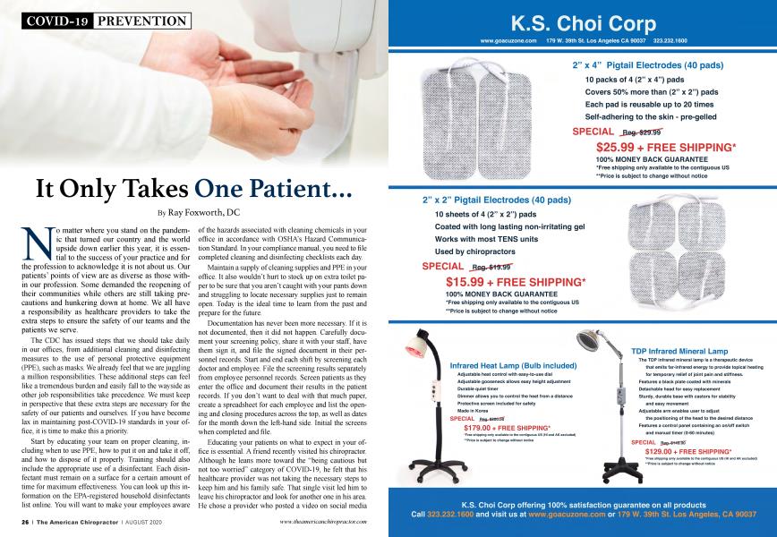 It Only Takes One Patient...