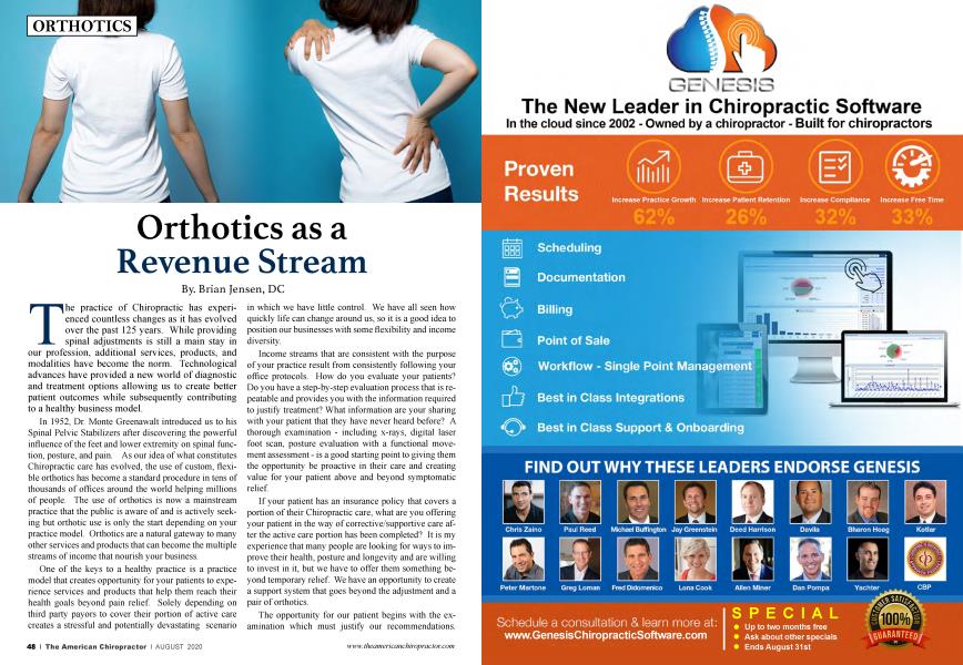 Orthotics as a Revenue Stream