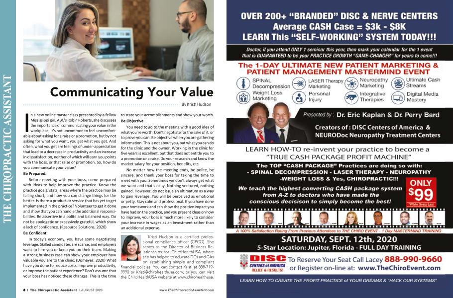 Communicating Your Value