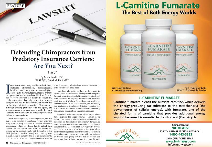 Defending Chiropractors from Predatory Insurance Carriers: Are You Next?