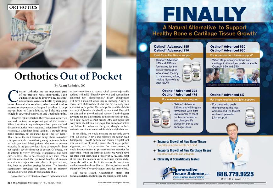 Orthotics Out of Pocket