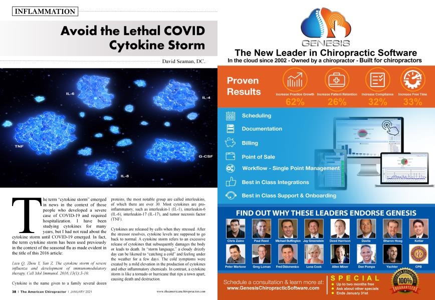 Avoid the Lethal COVID Cytokine Storm