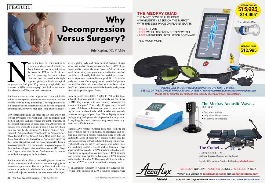 Why Decompression Versus Surgery?