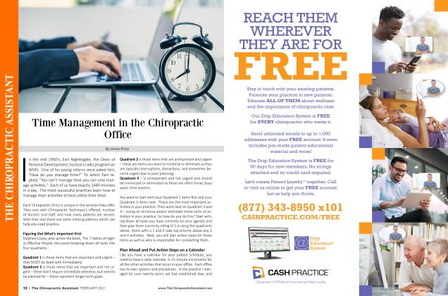 Time Management in the Chiropractic Office