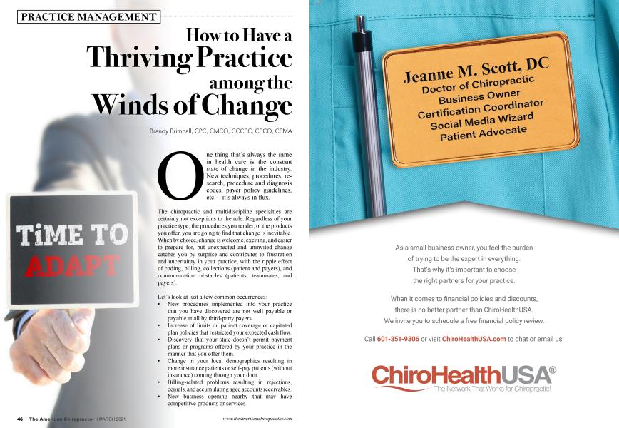 How to Have a Thriving Practice among the Winds of Change