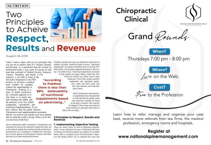 Two Principles to Acheive Respect, Results and Revenue