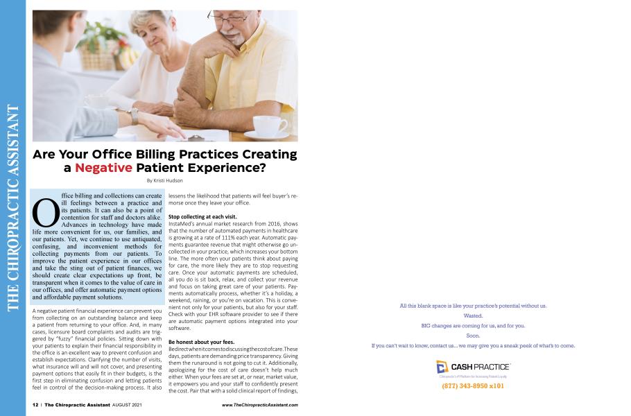 Are Your Office Billing Practices Creating a Negative Patient Experience?