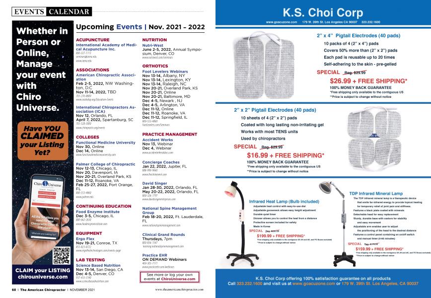 Upcoming Events | Nov. 2021 - 2022