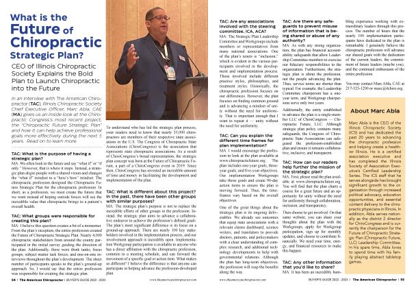 What is the Future of Chiropractic Strategic Plan?