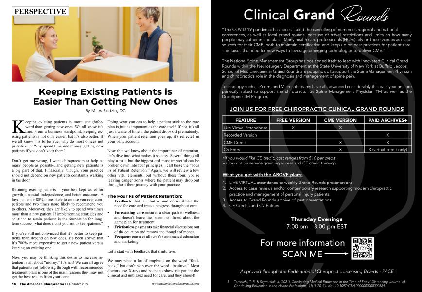 Keeping Existing Patients is Easier Than Getting New Ones