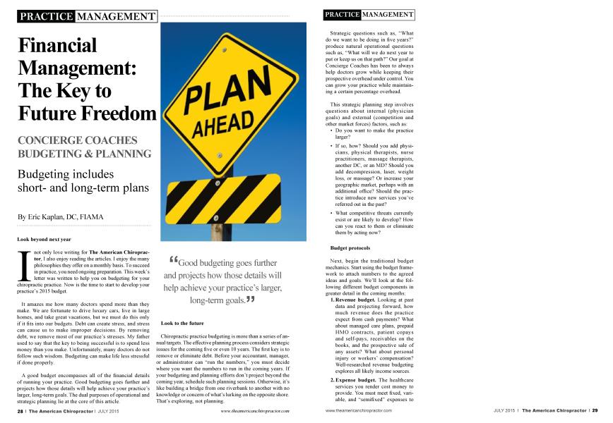 Financial Management: The Key to Future Freedom