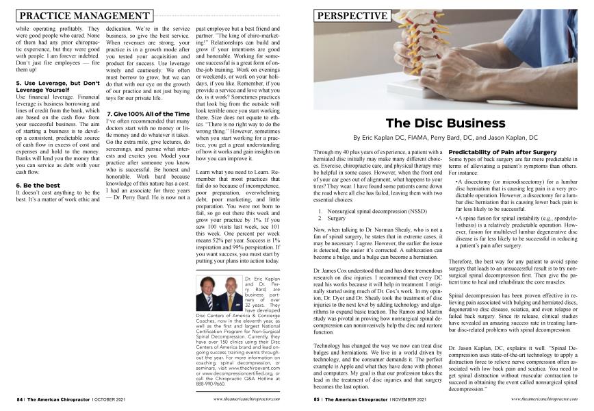 The Disc Business