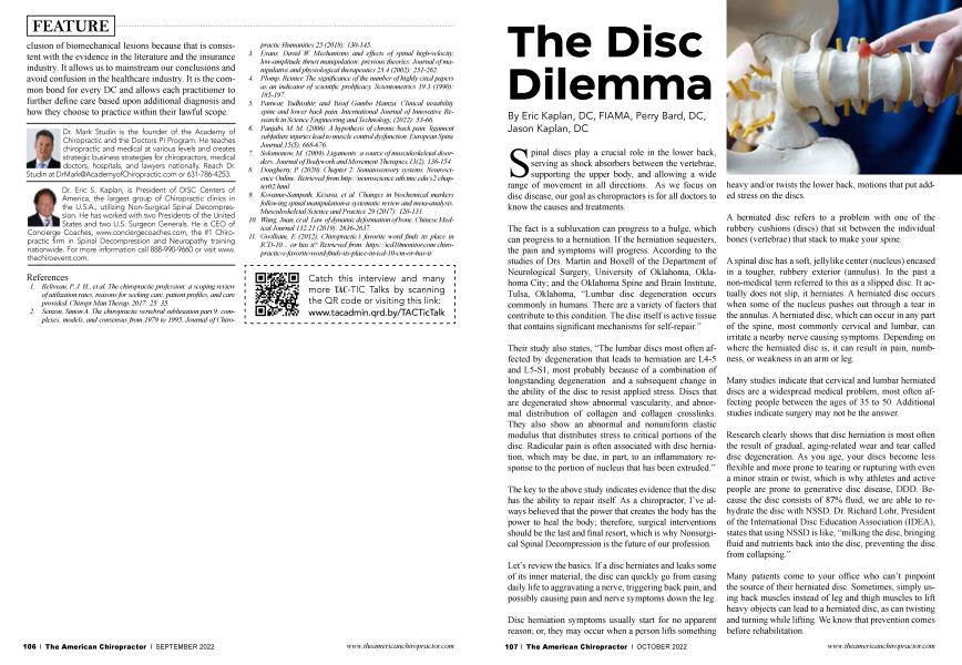The Disc Dilemma