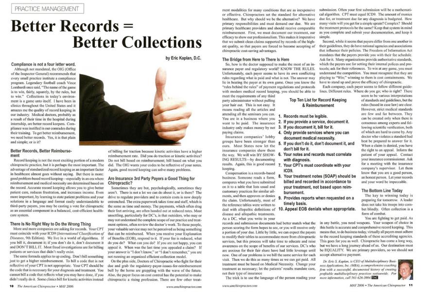 Better Records = Better Collections