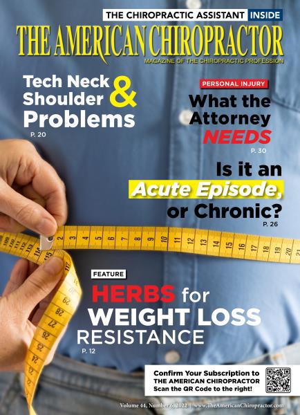 Issue: - JUNE 2022 | The American Chiropractor