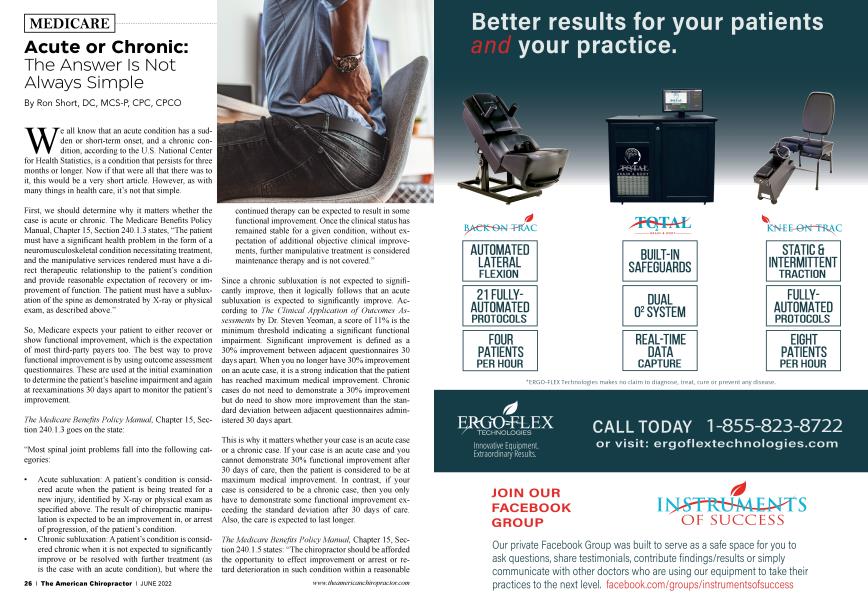 Acute or Chronic: The Answer Is Not Always Simple