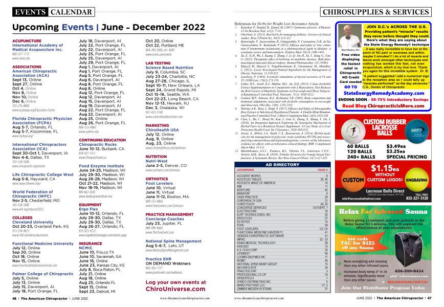 Upcoming Events | June - December 2022