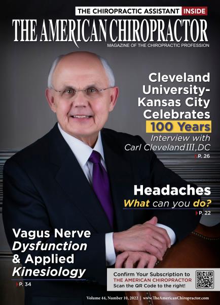 Issue: - OCTOBER 2022 | The American Chiropractor