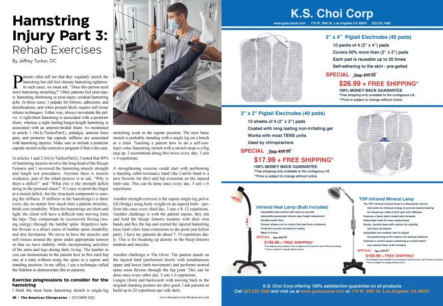 Hamstring Injury Part 3: Rehab Exercises